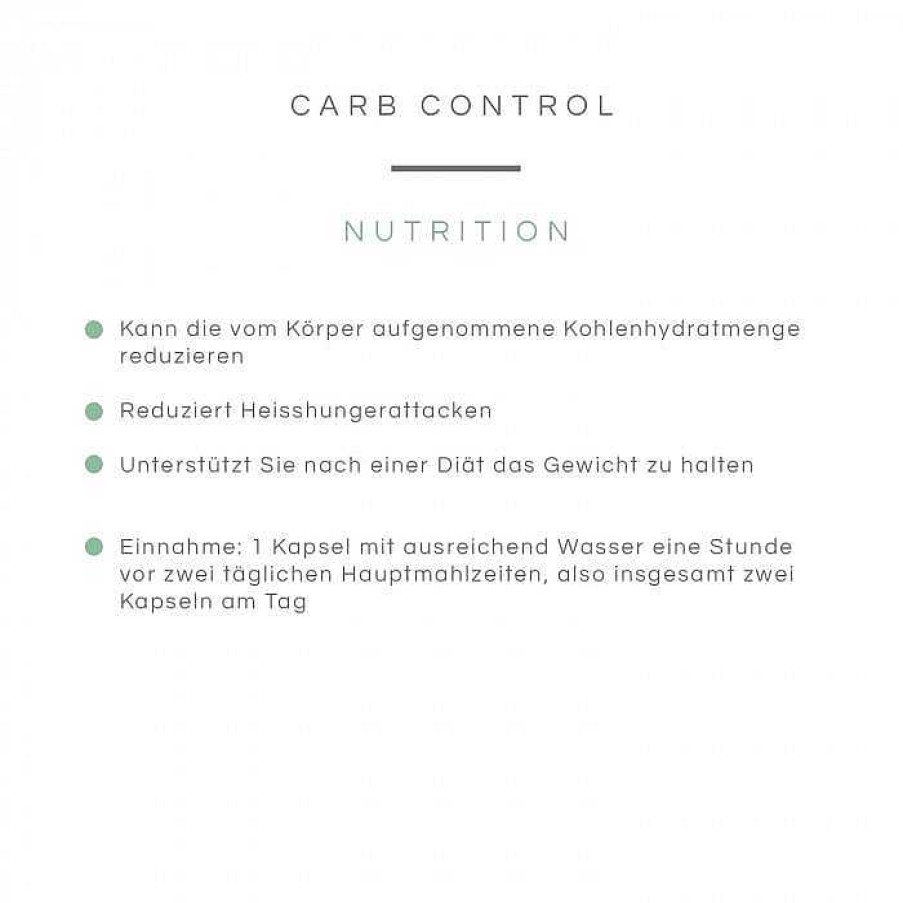 Fit & Vital BK NUTRITION by Barbara Klein | Carb Control 60 Kapseln