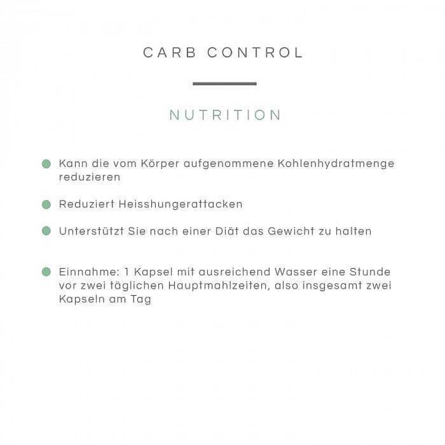 Fit & Vital BK NUTRITION by Barbara Klein | Carb Control Duo 2 X 60 Kapseln