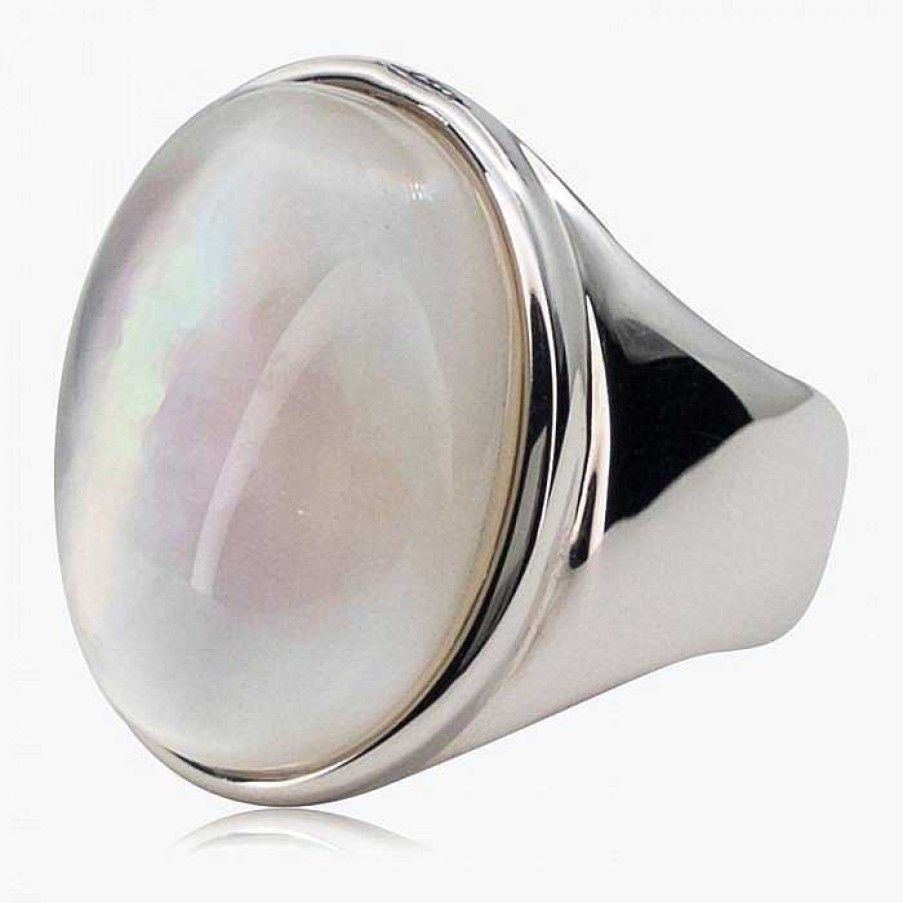 Schmuck Romance | Ring Mother Of Pearl 925Er Silber