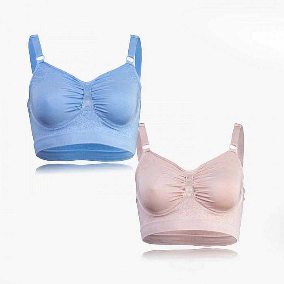 Mode & Accessoires Vercella Vita | Shapewear Komfort-Soft-Bh In Rosen-Design Mit Skinny-Tr Gern 2Er Set