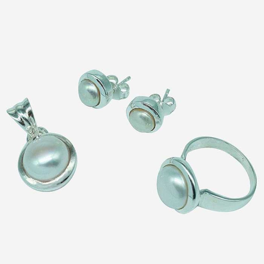 Schmuck Romance | S Sswasserzuchtperlen Set 3-Teilig 925Er Silber