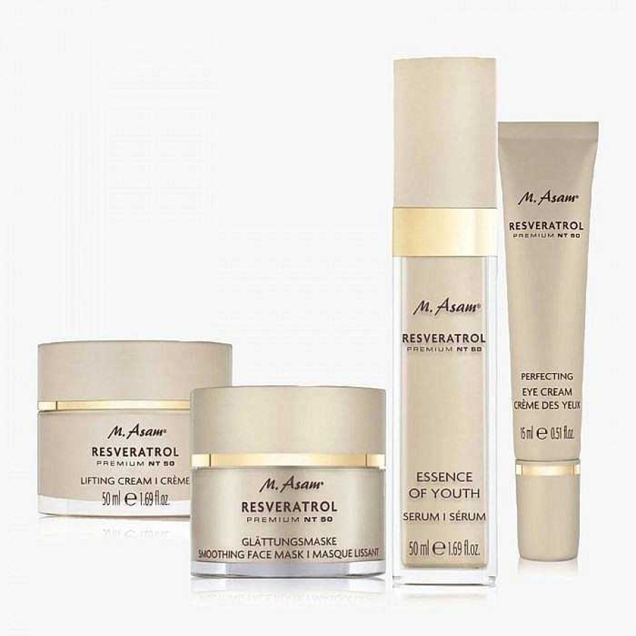 Beauty M. Asam® Pflege-Sets | Resveratrol Premium Nt50 Geschenkbox Set 4-Teilig