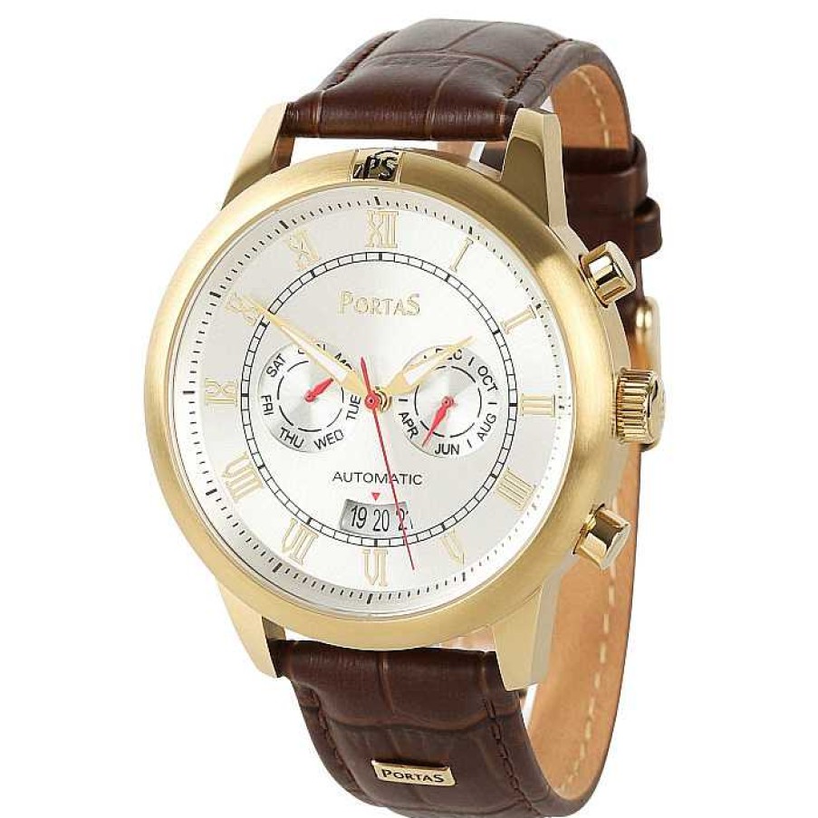 Uhren PortaS Armbanduhren F R Herren | Automatikuhr Ps33I-Sps33-01Gl-W "Zeitz"