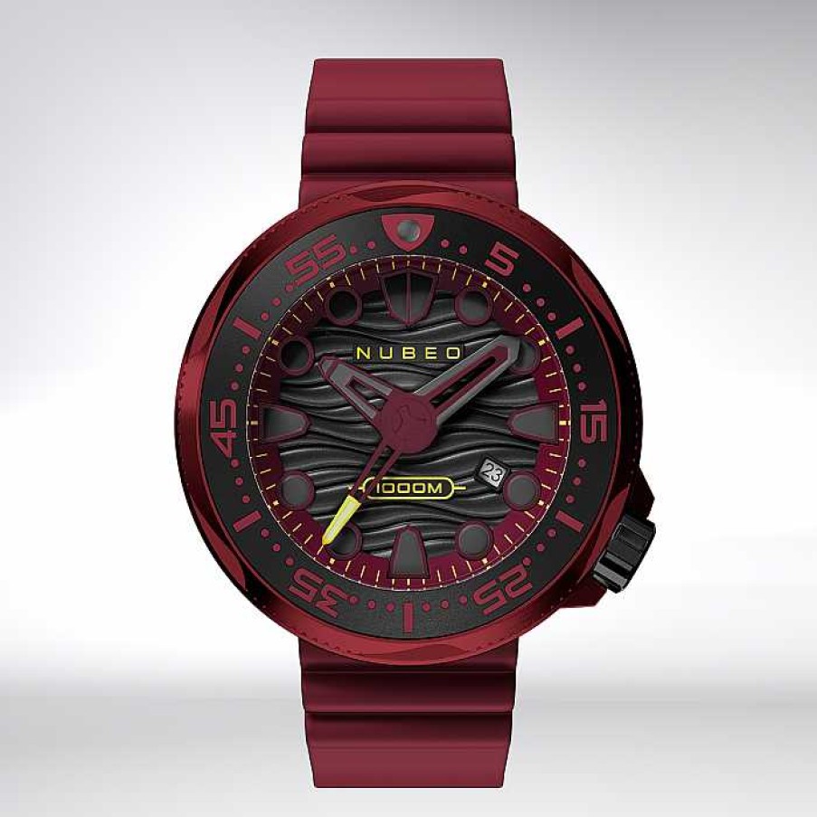 Uhren Nubeo Armbanduhren F R Herren | Ventana Dark Magma Automatic, Limited Edition