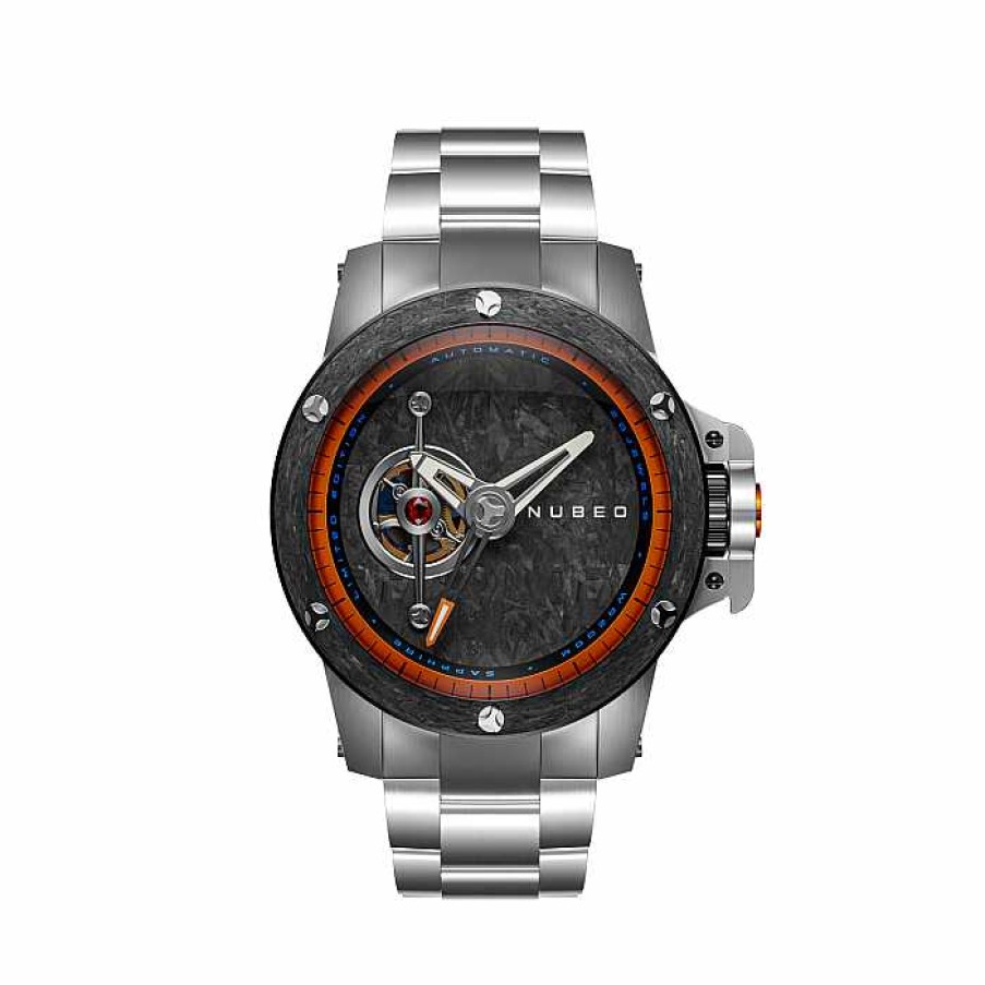 Uhren Nubeo Armbanduhren F R Herren | Curiosity Evolution Carbon Eclipse Automatic, Limited Edition