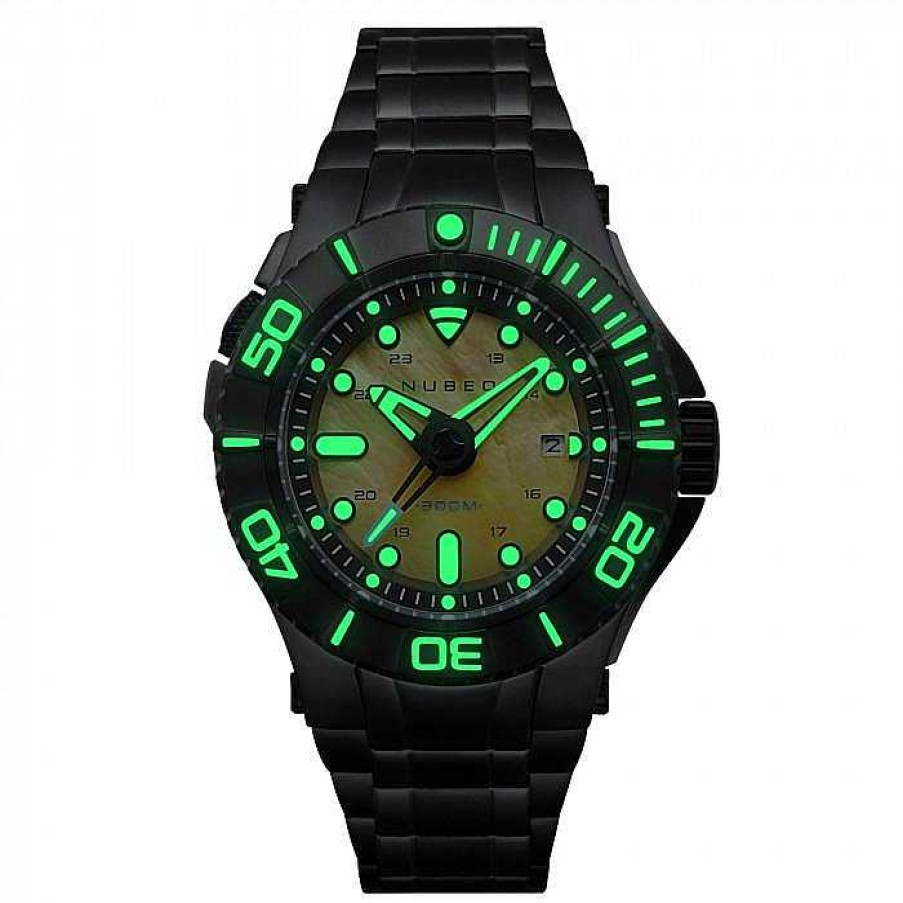 Uhren Nubeo Armbanduhren F R Herren | Manta Schwarz-Metallic Extreme Limited Edition