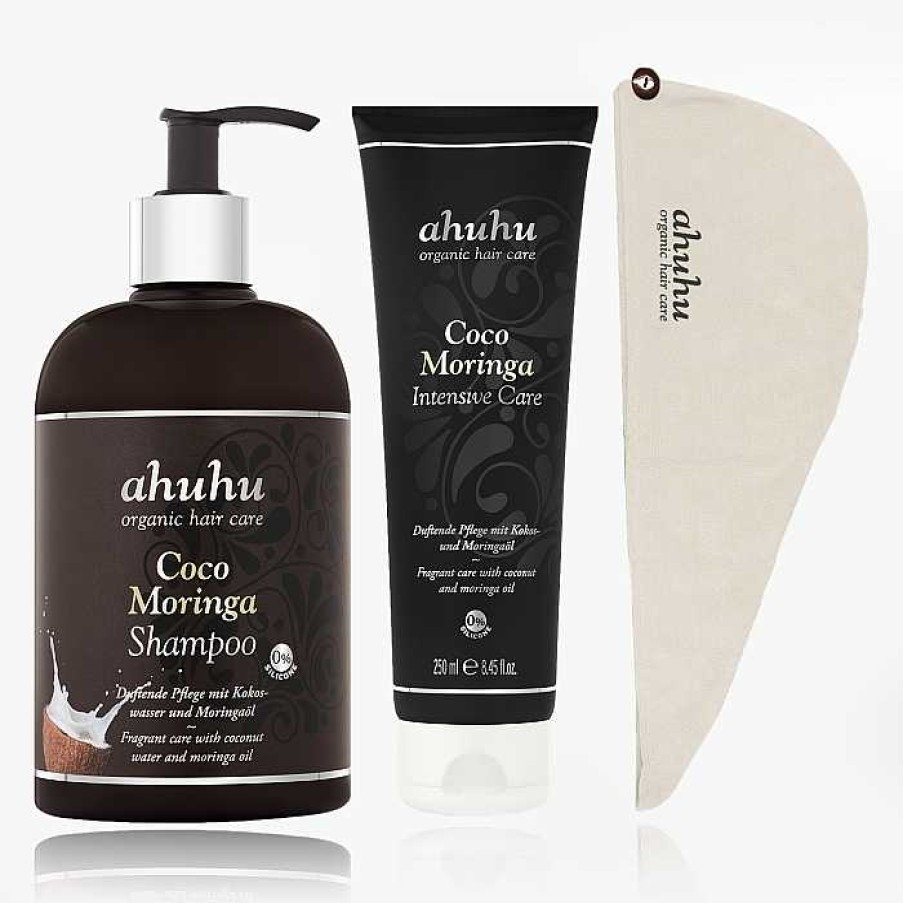 Beauty ahuhu | Coco Moringa Set: Shampoo 500 Ml + Kur 250 Ml + Hair Towel