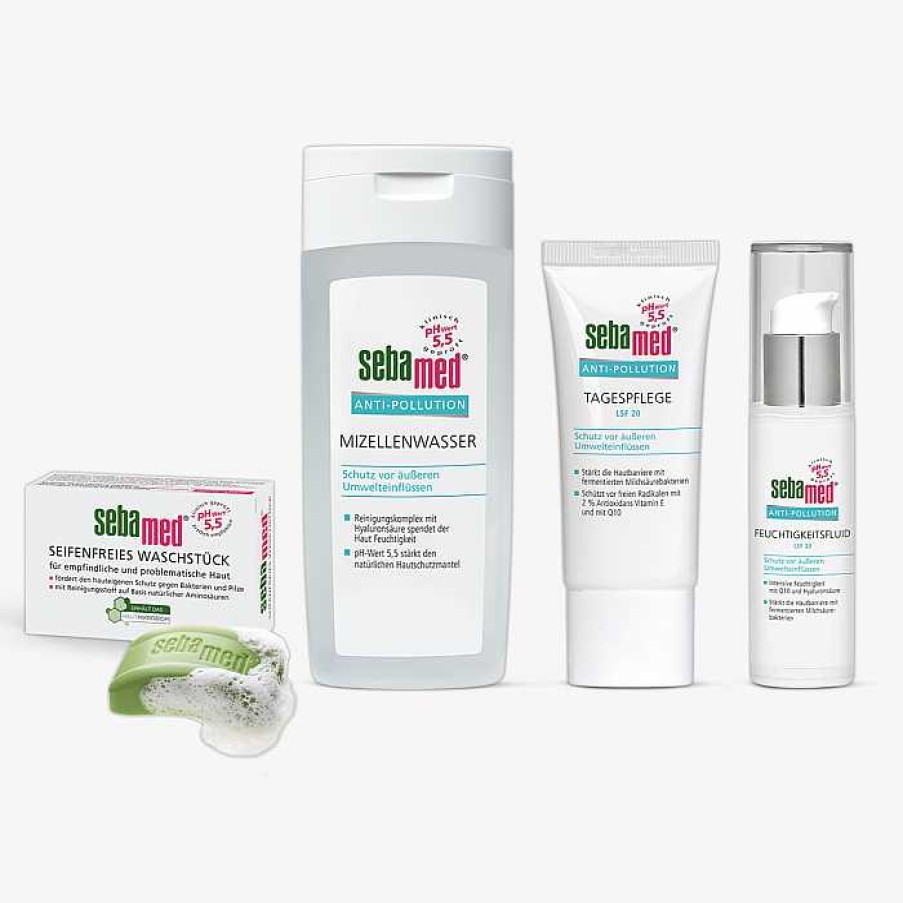 Beauty sebamed Tages- & 24H-Pflege | Anti-Pollution Pflege-Set 4-Teilig