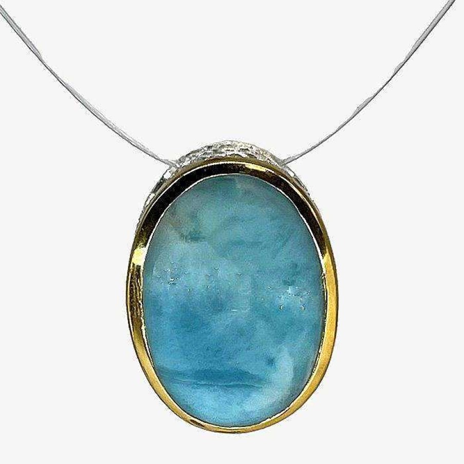 Schmuck Romance | Anh Nger 925Er Silber Zur Wahl: Larimar, Lemontopas, Rosenquarz Limitiert