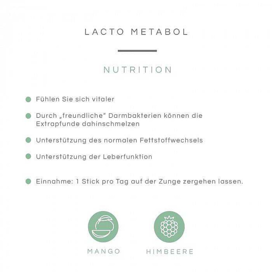 Fit & Vital BK NUTRITION by Barbara Klein Allgemeines Wohlbefinden | Lacto Metabol 30 Sticks