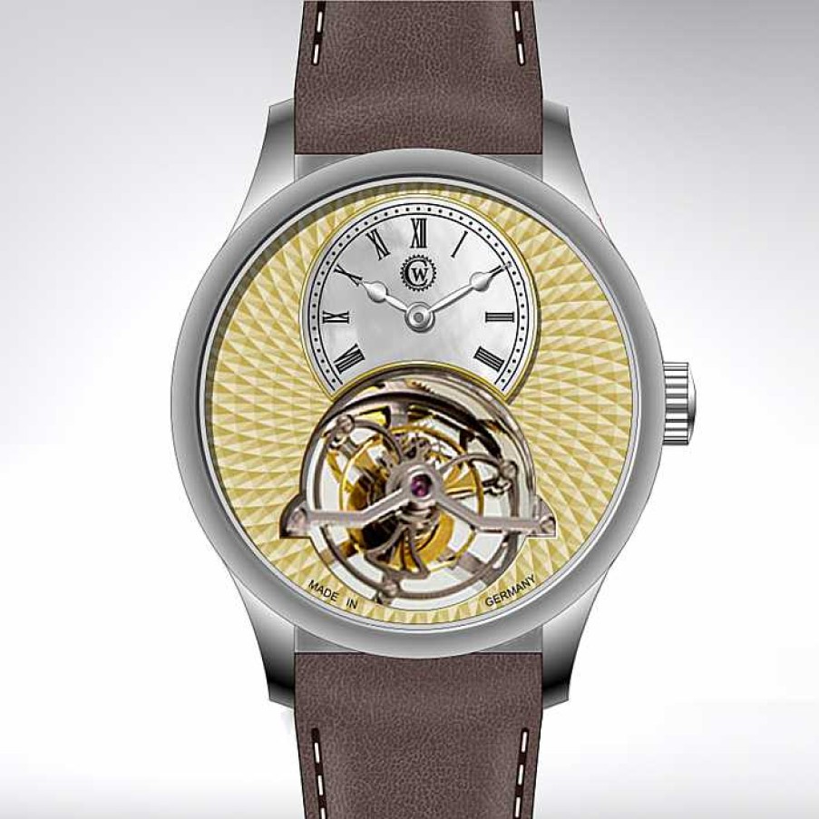 Uhren Constantin Weisz Armbanduhren F R Herren | Tourbillon "Grand Cage" Edelstahl, Handaufzug 21B805Cw Es