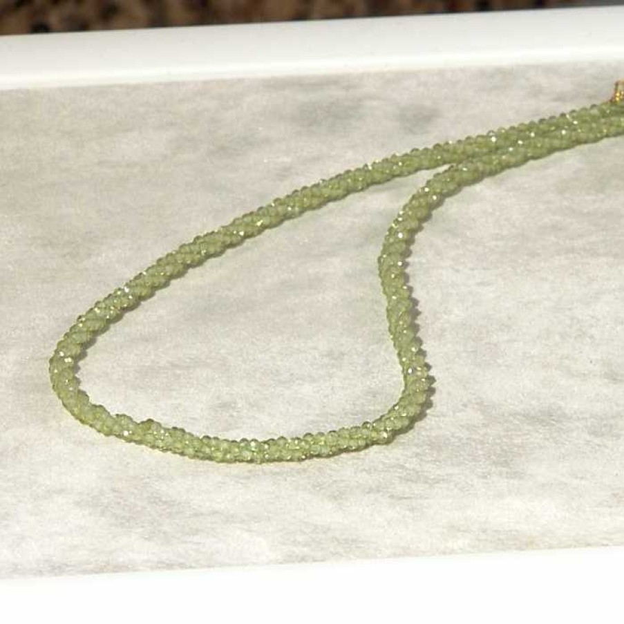 Schmuck Edelstein Colliers | Peridot Collier 925Er Silber